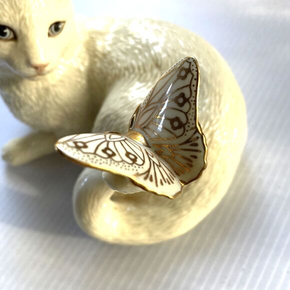 Crazy Cat Lady Gift Figurine Butterfly Enchantment Lenox Animal Lovers - Picture 3 of 12